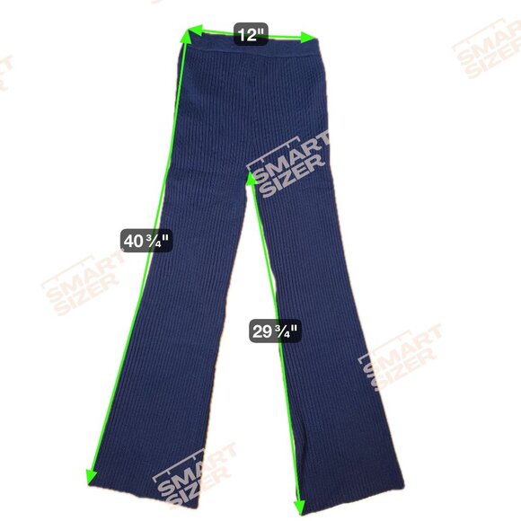 ABLE Los Angeles Navy S Ribbed Knit Two Piece Set NWT Lounge Modern Minimalist - Picture 10 of 12